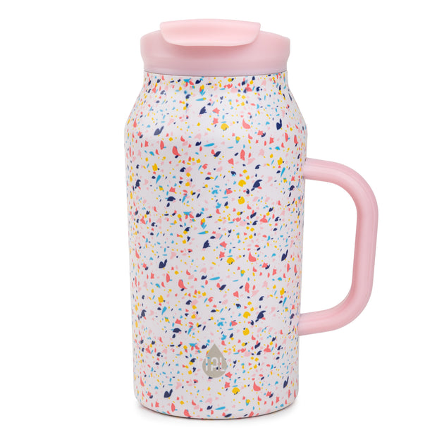 40 Ounce Confetti Stainless Steel Basin Water Bottle
