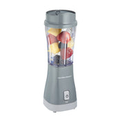 Single Serve Personal Smoothie Blender with 14 oz. Travel Cup and Lid, Grey